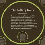 the lottery irony examples